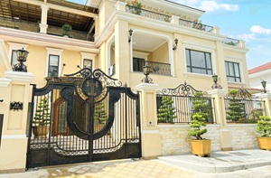 Puerta Moderna de Hierro Forjado con Diseño Abatible para Seguridad del Hogar, Duradera y Personalizable para Villas, Hospitales y Proyectos Residenciales - Product Image 5