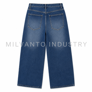Jeans en denim 100% coton pour homme, coupe ample, jambe large, taille mi-haute, personnalisés |   Pantalon décontracté vintage streetwear hip-hop coupe ample - Product Image 6