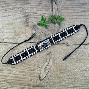 Custom Handmade Seed Bead Unisex Friendship Bracelet Luxury Style Adjustable Gift Occasion Wholesale From India - Product Image 4