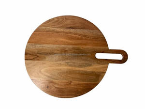 Planche à découper en bois d'acacia massif extra épaisse, planche à découper professionnelle pour boucher, pour usage domestique et en restaurant - Product Image 2