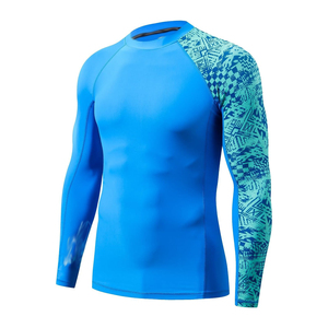 High Performance Mens Rash Guard Full Sleeve Breathable Gym <b>Compression</b> Sportswear Manufacturer Supply - Product Image 3