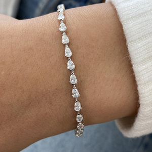 Real <b>Gold</b> Lab Grown Diamond Bracelet 10K 14K 18K IGI Graded Ethical Jewelry Yellow <b>Rose</b> White <b>Gold</b> Luxury Gift Ideas - Product Image 6