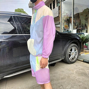 Conjunto de 2 Piezas de Chaqueta Cortavientos Impermeable Informal de Invierno para Hombre, Traje Deportivo Ligero de Nailon Ecológico con Cremallera, Personalizado - Product Image 5