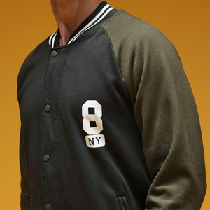 Custom Vintage School College <b>Mens</b> Varisty <b>Jackets</b> <b>Leather</b> sleeves Wool Letterman Crop Varsity <b>Jacket</b> ladies baseball chenille - Product Image 4