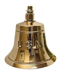 Custom Size <b>Brass</b> Door <b>Bell</b> Customizable Gold Color Nautical Ship <b>Bell</b> Hand Casted Technique Decorative <b>Bells</b> Christmas Decor - Product Image 4
