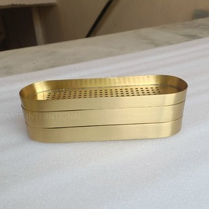 Nuevo Quemador de Aromaterapia Hecho a Mano, Ecológico, de Latón con Acabado Dorado, Forma Rectangular, para Otoño, Primavera y Verano - Product Image 1