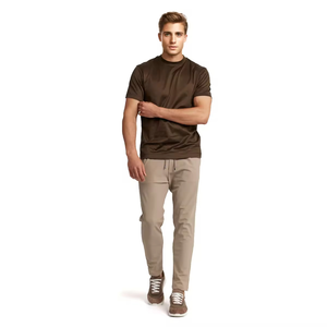 Camiseta para Hombre 100% Algodón Felpa Estampada Antiarrugas de Secado Rápido Ecológica Personalizada OEM/ODM Venta al por Mayor Pakistán - Product Image 4