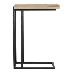 Mesa de Centro Industrial en Forma de C con Perfil Delgado, Estructura Resistente y Superficie Amplia, Ideal para Sala de Estar y Bares - Product Image 5