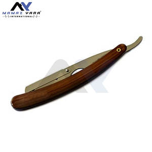 Rasoir droit professionnel en acier inoxydable de qualité supérieure, durable et affûté, pour la rasurage des hommes, usage en salon et à domicile - Product Image 3