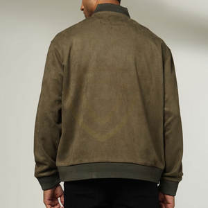 Chaqueta de Cuero de Gamuza para Hombre con Logotipo de Marca Personalizado, OEM Disponible, Calidad Confiable, Chaqueta de Cuero de Gamuza para Invierno - Product Image 3