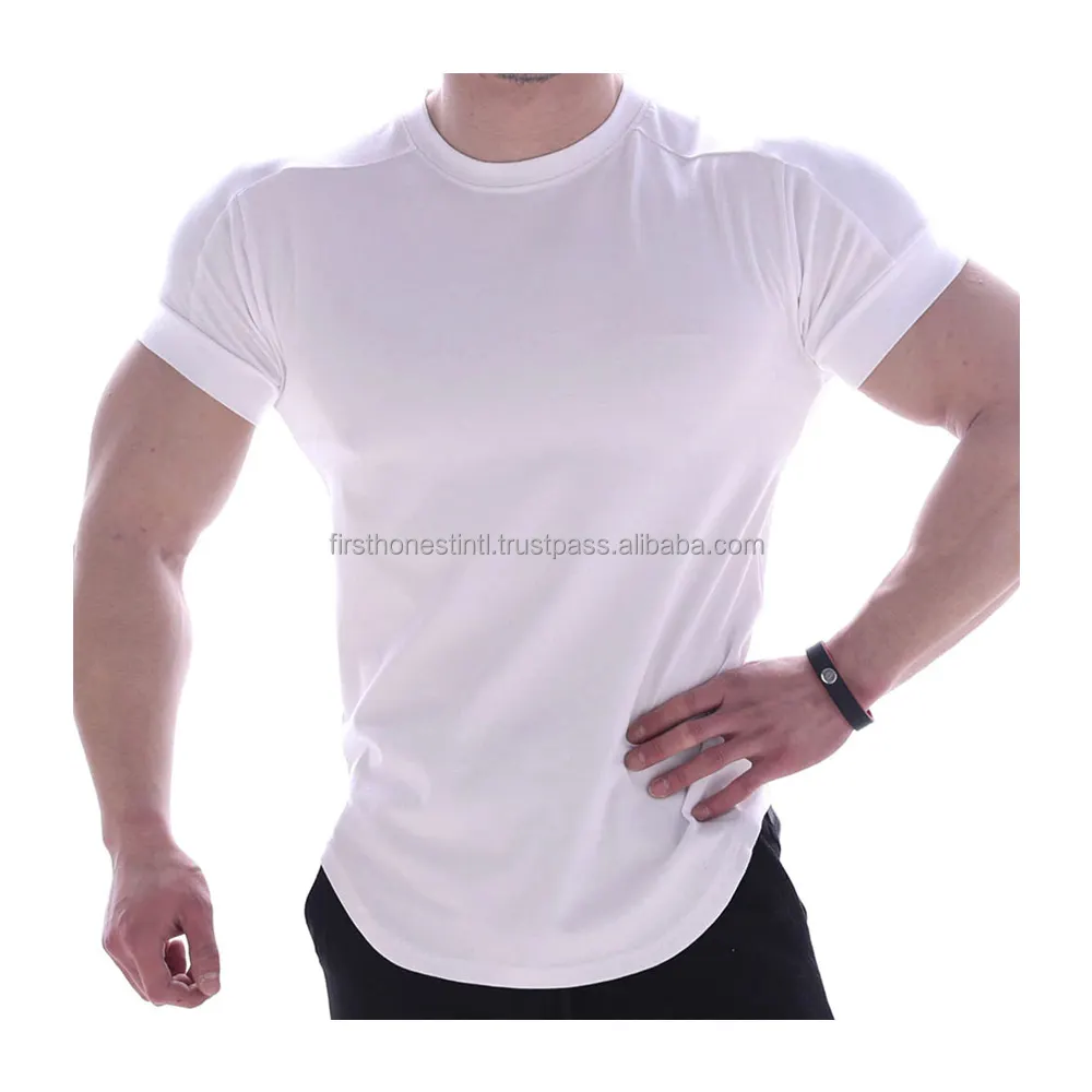 스포츠 티셔츠 제조업체 피트니스 티셔츠 반소매 남성용 맞춤 메쉬 통기성 체육관 운동 티셔츠