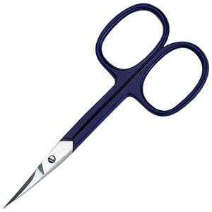 Ciseaux à cuticules en acier inoxydable à pointe fine, tondeuse de précision pour sourcils et poils du nez, outil professionnel de toilettage de la barbe, OEM - Product Image 2