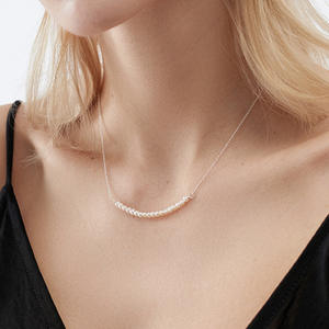 Collier polyvalent en perles d'eau douce pour femme, chaîne simple et élégante pour le quotidien et l'art, petit accessoire frais - Product Image 2