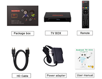 Boîtier TV hybride OTT+DVB CATV, mise à niveau vers IPTV, services interactifs pour la télévision numérique terrestre et les flux IPTV en direct