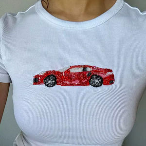 Women's Sustainable One-Piece <b>Cami</b> Tank <b>Tops</b> Solid Beaded Satin Deep Front Open Heart Sweet Short Length Breathable Nonwoven - Product Image 1