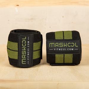 Muñequeras de entrenamiento de gimnasio con logotipo personalizado al por mayor, correa de levantamiento de pesas para entrenamiento de fuerza resistente para uso deportivo - Product Image 1