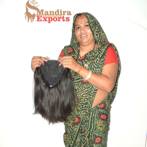 Cheveux naturels bruts Remy, cuticules alignées, vierges non traités, HD pour machine de fusion de dentelle, double trame, cheveux humains indiens de temple - Product Image 5