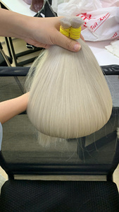 Cabello Humano 100% Real de Alta Calidad a Precio de Fábrica, Cabello de un Solo Donante de la Compañía Nasa, Color Rubio - Product Image 4