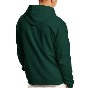 Professional Manufacturer Zipper-<b>Up</b> Hoodie 100% Polyester Woven Fabric Solid Front Logo Custom Design Eco-Friendly Hoodie Male - Product Image 2