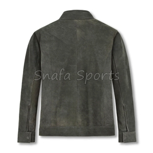 Chaqueta de Cuero para Hombre, Elegante, Ajustada, a la Moda, Cómoda para el Invierno - Product Image 2