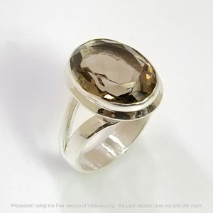 <b>925</b> Sterling <b>Silver</b> Smokey Topaz <b>Ring</b> Natural Topaz Gemstone Handmade <b>Ring</b> Elegant Gift for Women - Product Image 1