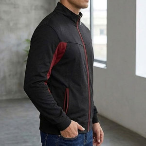 High Quality Winter Men <b>Track</b> <b>Jacket</b> Front Logo Windproof Breathable Full Zip Design for Running Fitness Gym Outdoor Activities - Product Image 4
