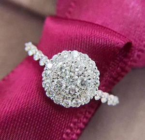 Pulsera de Moissanita con Diseño Floral, Estilo Diamante de Lujo, Cadena Brillante Tipo Tenis, Joyería Elegante para Mujer y Hombre - Product Image 1
