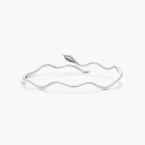 Snake Motif Diamond and <b>Ruby</b> <b>Bracelet</b> In 14K White Gold - Product Image 3