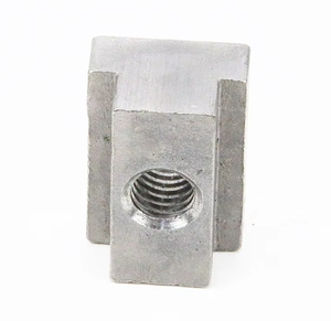Bloque de tuerca con ranura en T de aleación de aluminio Industrial de alta calidad con pernos chapados en zinc de acero Acabado liso - Product Image 2