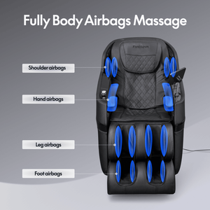 Poltrona Massaggiante Reclinabile Zero Gravity SL-Track con Shiatsu, Scansione Completa del Corpo, Airbag e Rulli per Piedi per Yoga Profondo - Product Image 2