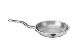 Poêle à frire en acier inoxydable tri-couches avec long manche, compatible induction, pour la cuisine domestique, les restaurants et l'usage commercial - Product Image 4