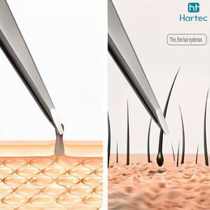 Precision Stainless Steel Slant & <b>Pointed</b> Tip Tweezer, All In One Eyebrow Tweezers Hair Puller Esthetician Beauty <b>Tools</b> - Product Image 5