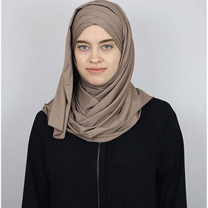 Wholesale High Quality Solid Plain Breathable Anti-static Women Islamic Shawls Headband Hijabs Headscarf Cotton Turkish Style - Product Image 6