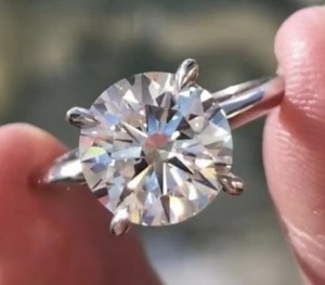 REYES Wholesale Price 925 Sterling <b>Silver</b> GRA Certified Moissanite <b>Solitaire</b> <b>Ring</b> For Women Perfect Engagement Gift Jewelry - Product Image 1