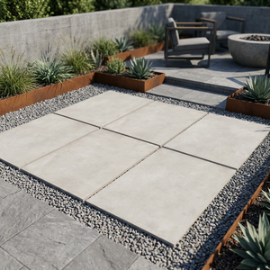 Vistaar Rustic Cement 60x60cm Anti Slip 20mm Thick Porcelain Outdoor Tiles Heavy Duty Commercial <b>Flooring</b> Farmhouse Bathroom - Product Image 5