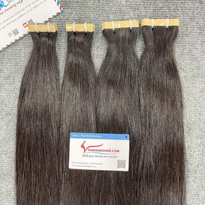 Salon de coiffure extensions de cheveux en bande pleine cuticule vierge crue vierge cheveux humains bande invisible en extension de cheveux humains - Product Image 5