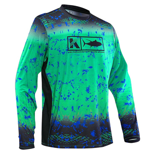 Camisas de Pesca Transpirables de Secado Rápido con Estampado Personalizado al por Mayor para Adultos, Mangas Largas, Colores Sólidos, la Mejor Ropa de Pesca con Estampado Digital - Product Image 5