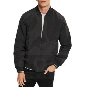 Veste bomber en toile de haute qualité, à col montant, avec logo sur le devant, pour homme, chaude, pour l'extérieur, coupe classique, vente chaude - Product Image 1