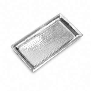 Bandeja Rectangular de Acero Inoxidable con Asas Doradas, Bandeja Decorativa Martillada para Mesa de Centro, Bodas y Decoración de Hoteles - Product Image 5