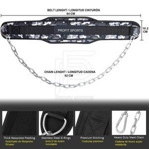 High Quality Neoprene <b>Back</b> <b>Support</b> Dip Belt for Weightlifting Workout Training New Design Wholesale Neoprene Weight Lifting Belt - Product Image 2