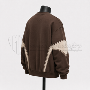 Sudadera Personalizada para Hombre, Cuello Redondo, Felpa, Estilo Urbano, Color Block, Fabricante, Venta al Por Mayor - Product Image 4
