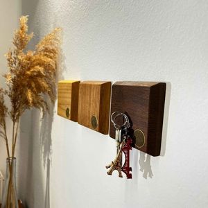 Vintage Style Wooden <b>Key</b> Holder <b>Wall</b> Organizer with Strong <b>Hooks</b> <b>for</b> <b>Keys</b> Mail Accessories and Home Decoration - Product Image 4