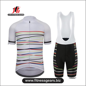 JUST FITNESS GEARS Conjunto de Uniformes de Ciclismo Sublimados sin Mangas de Secado Rápido 100% Spandex/Poliéster de Alta Calidad para Adultos | - Product Image 3