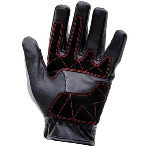 Guantes de Motocicleta de Cuero Marrón de Alta Calidad, Transpirables, para Carreras - Product Image 2