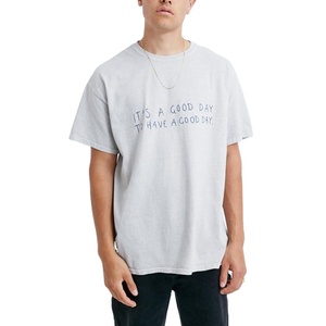 Vente en gros 100% coton Chemise décontractée pour homme autour du cou T-shirt surdimensionné à manches courtes pour hommes Vêtements de sport T-shirts unisexes - Product Image 1