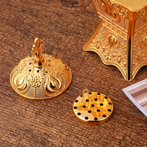 Brûleur à Bakhoor en métal fait main pour l'encens et le bois de santal, méditation et relaxation - Product Image 4