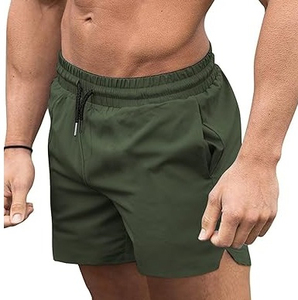 Shorts de Playa para Hombre, Sólidos, Transpirables, de Secado Rápido, Cintura Elástica, Casuales, de Poliéster/Algodón, para Usar Junto al Mar y en la Piscina - Product Image 6
