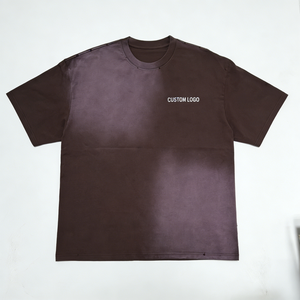 T-shirt pour homme Oem Sunfade, tissu premium, lavage vintage, respirant et durable, logo personnalisé, couleurs et tailles - Product Image 1