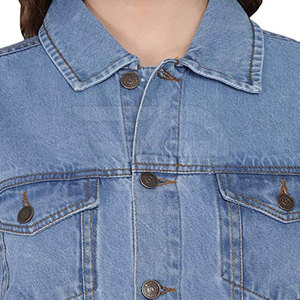 Chaqueta Vaquera Urbana para Mujer, con Botones al Frente, Informal, de Algodón, Estilo Urbano, para Uso Diario, Moderna - Product Image 4