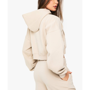 Sweat-shirt à capuche personnalisé avec logo en relief, pour l'entraînement en plein air, la salle de sport, coupe décontractée, streetwear, veste zippée graphique épaisse - Product Image 6